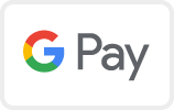 Google Pay logo with the multicolored "G" followed by the word "Pay" in gray text on a white background.