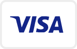 The image shows the blue VISA logo on a white background.