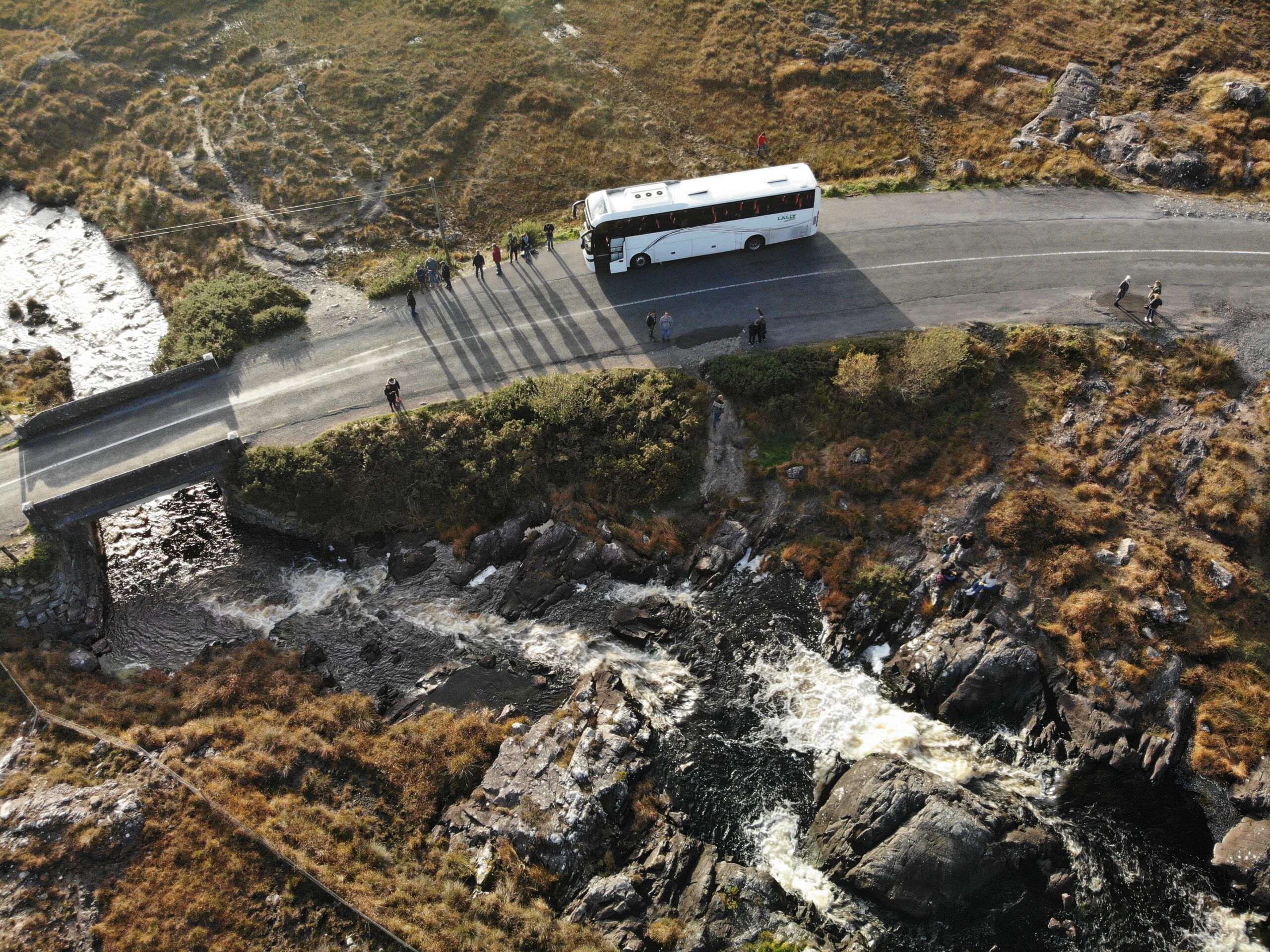 Scenic Drone View of Ireland Tour